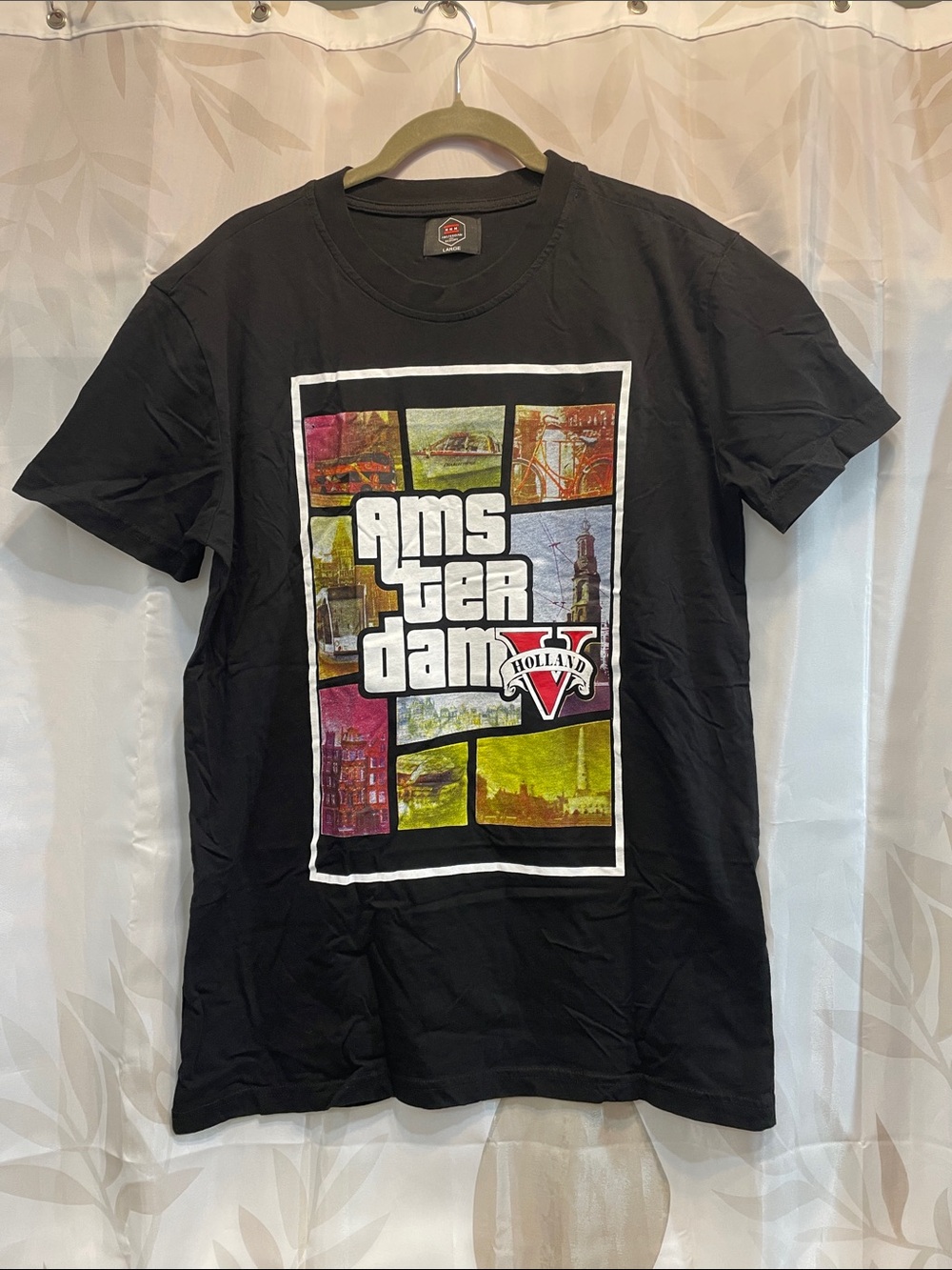Amsterdam Graphic Short-Sleeve Tee - Black